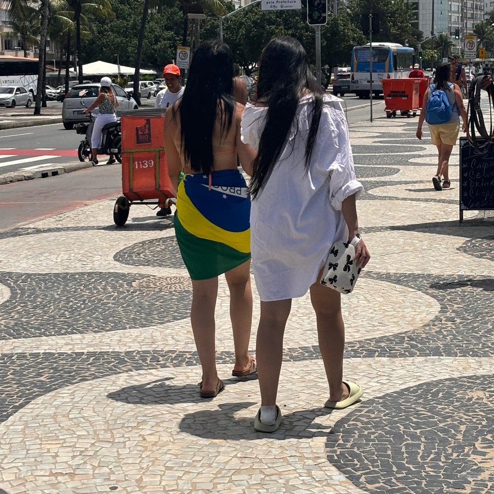 Brazilian cover up and bag Rio De Janeiro